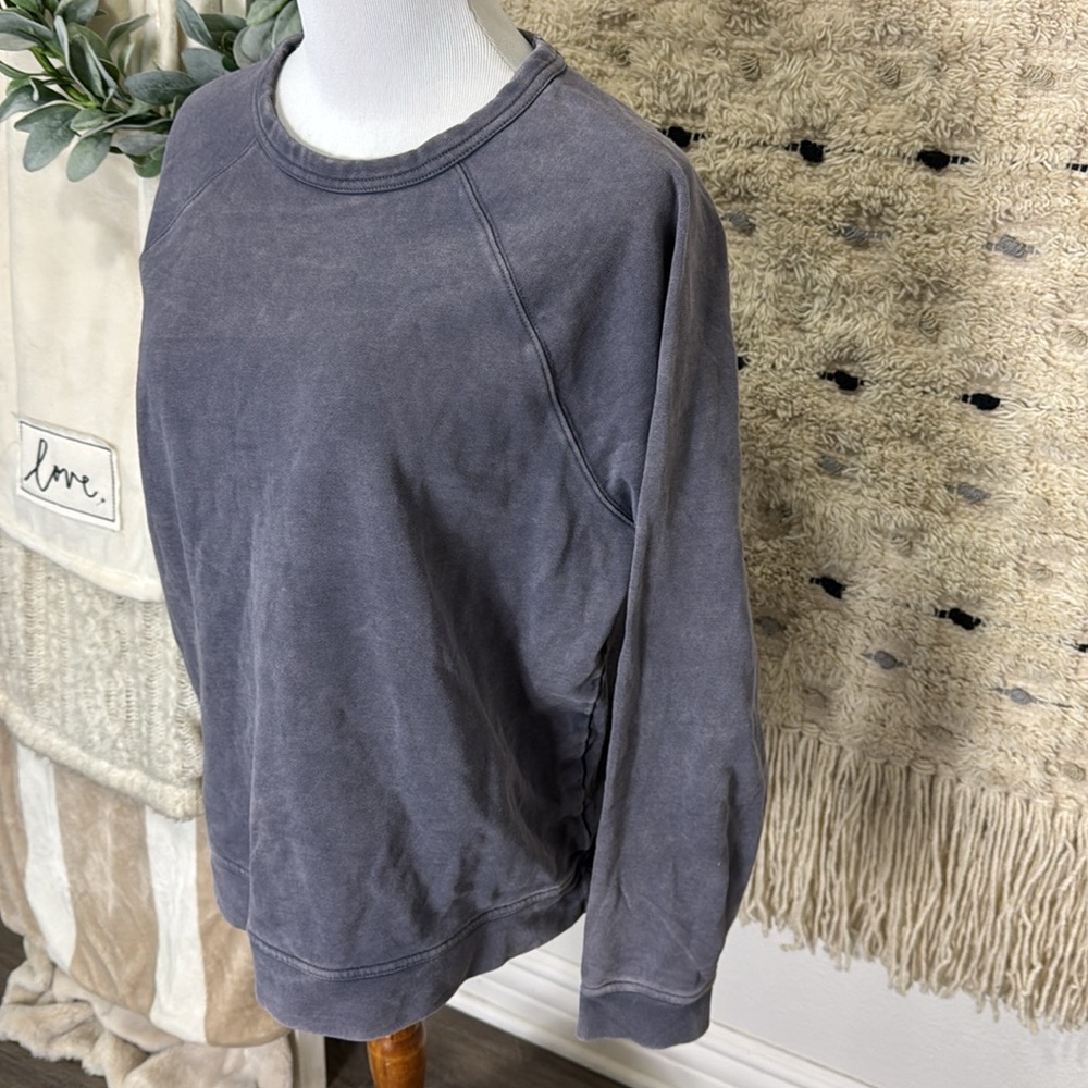 Universal Thread Slate Gray/Purple Pullover Sweat… - image 2